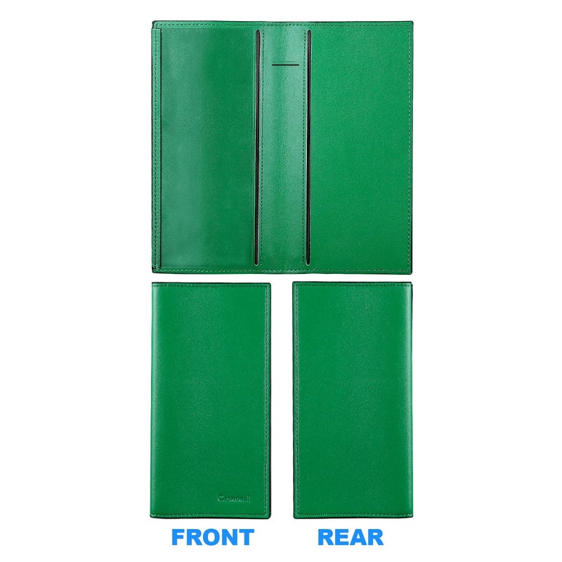 CASMONAL Premium Leather Checkbook Cover for Men and Women Checkbook Holder Wallet RFID Blocking - Image 4